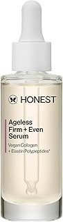 Honest Beauty Ageless Firm and Even Serum | Powered by Vegan Collagen and Elastin Polypeptides | Firmer-Looking Skin and Even Tone | Fragrance Free, EWG Verified, Vegan, Cruelty-Free | 1 fl oz