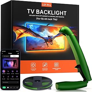 Smart TV Backlight Sync To Screen, 14.7ft Full-Color Led Strip Lights TV Lights That Change With TV, App Control, Music & Game Reactive Color Changing Lights, Behind TV Led Lighting For 55"-65" Screen