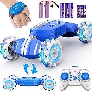 Remote Control Car RC Car, Gesture Sensing RC Stunt Car Boys Toys for 6-8 Years Old, Best Birthday Gifts for Kids, 4WD, 2.4Ghz, 360° Rotating, 2 Control Modes Control Transformer Toys Twist Cars