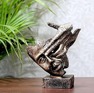 KSampada Crafts Human Face Statue Sculpture Figurine Showpiece for Home Dcor Living Room Bedroom Center Table Wall Shelf Decoration Items -18