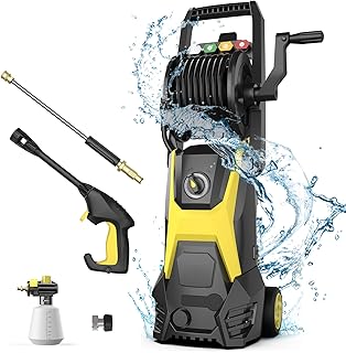 Electric Pressure Washer - 4500PSI 3.2GPM 20FT Hose 35FT Power Cord 4 Different Tips Power Washer Powerd for Patios