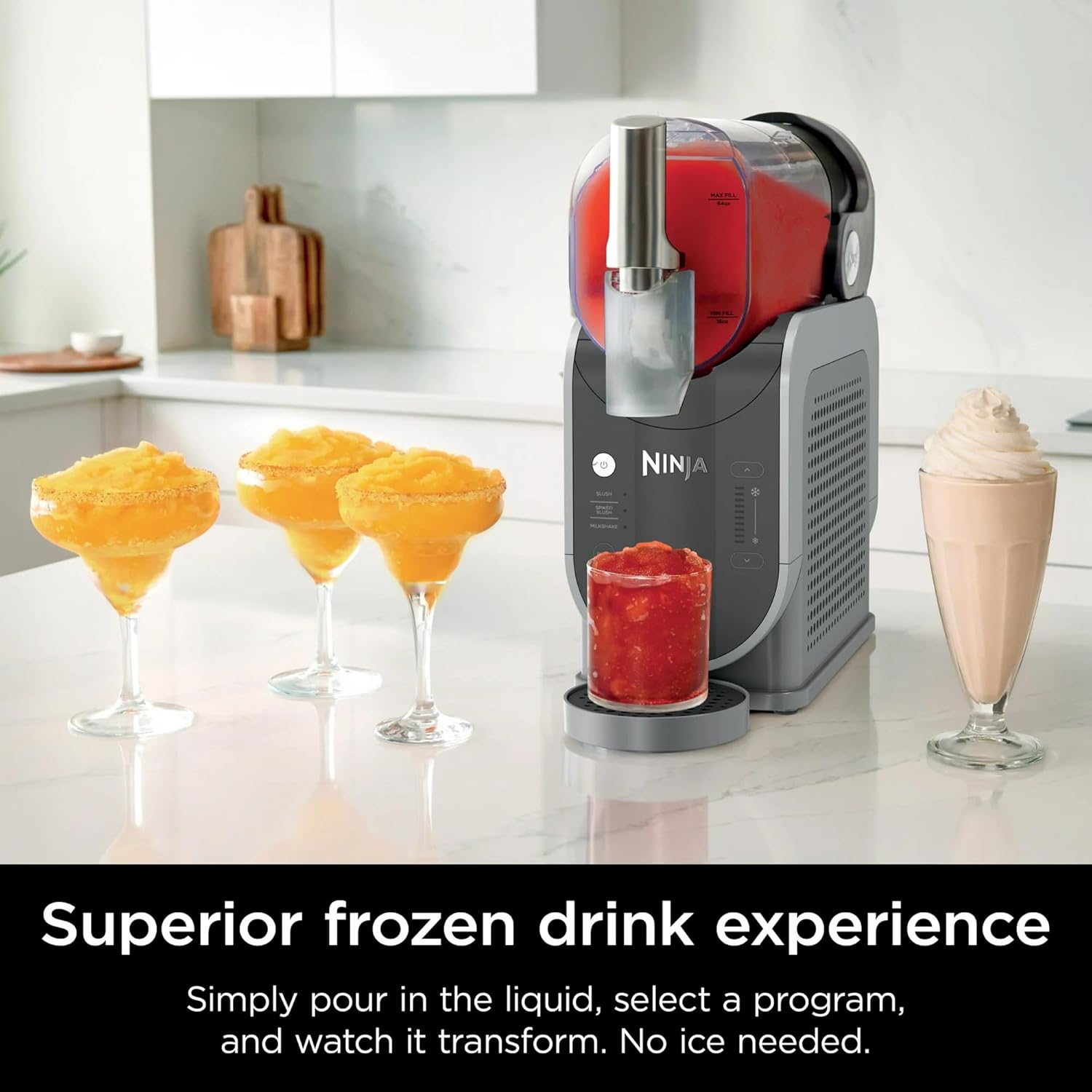 Ninja SLUSHi 72 oz Professional Frozen Drink Maker, 3 Preset Settings Slushie Machine-6