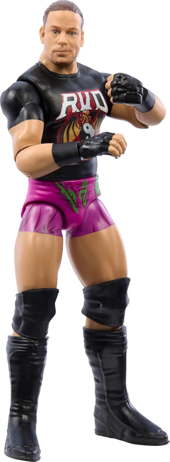 Mattel WWE Rob Van Dam Action Figure, Main Event Series #151 6-inch Collectible with 10 Articulation Points & Life-Like Look-3