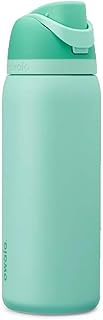 Owala FreeSip Insulated Stainless Steel Water Bottle with Straw, BPA-Free Sports Water Bottle, Great for Travel, 32 Oz, Freeze the Day, Teal