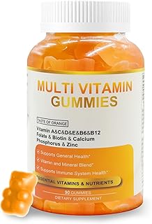 Gummy Vitamins - Multivitamins for Women, Mens Multivitamin Gummies, Chewable Bear Vitamin for Adults, Women's & Men's Multi Supplements