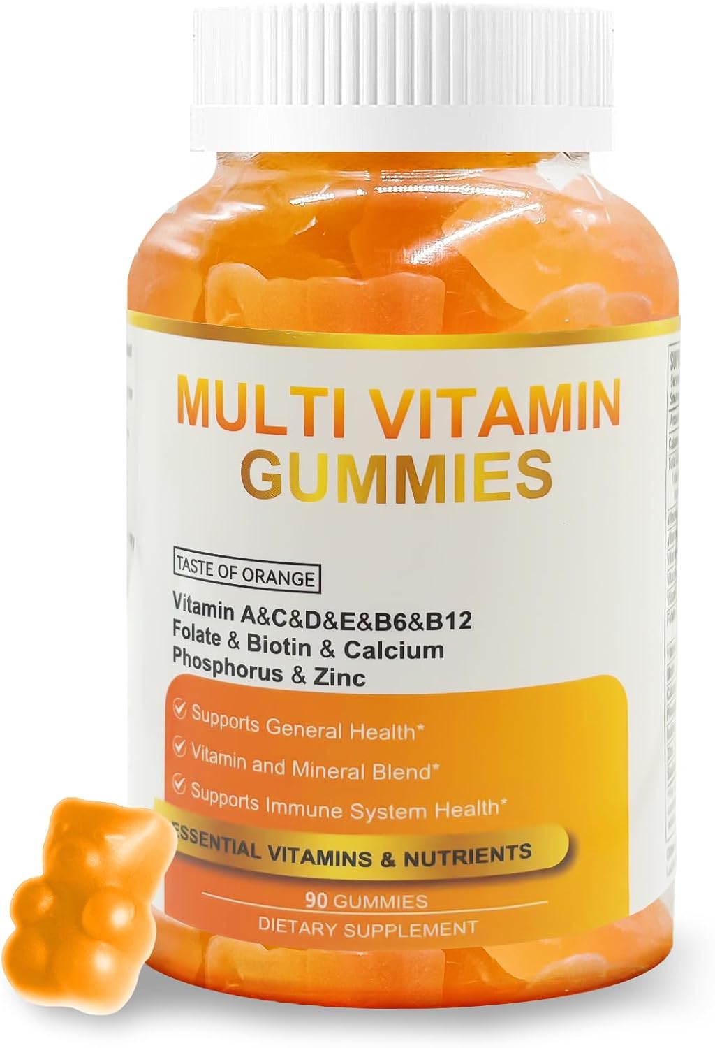 Gummy Vitamins - Multivitamins for Women, Mens Multivitamin Gummies, Chewable Bear Vitamin for Adults, Women's & Men's Multi Supplements-0