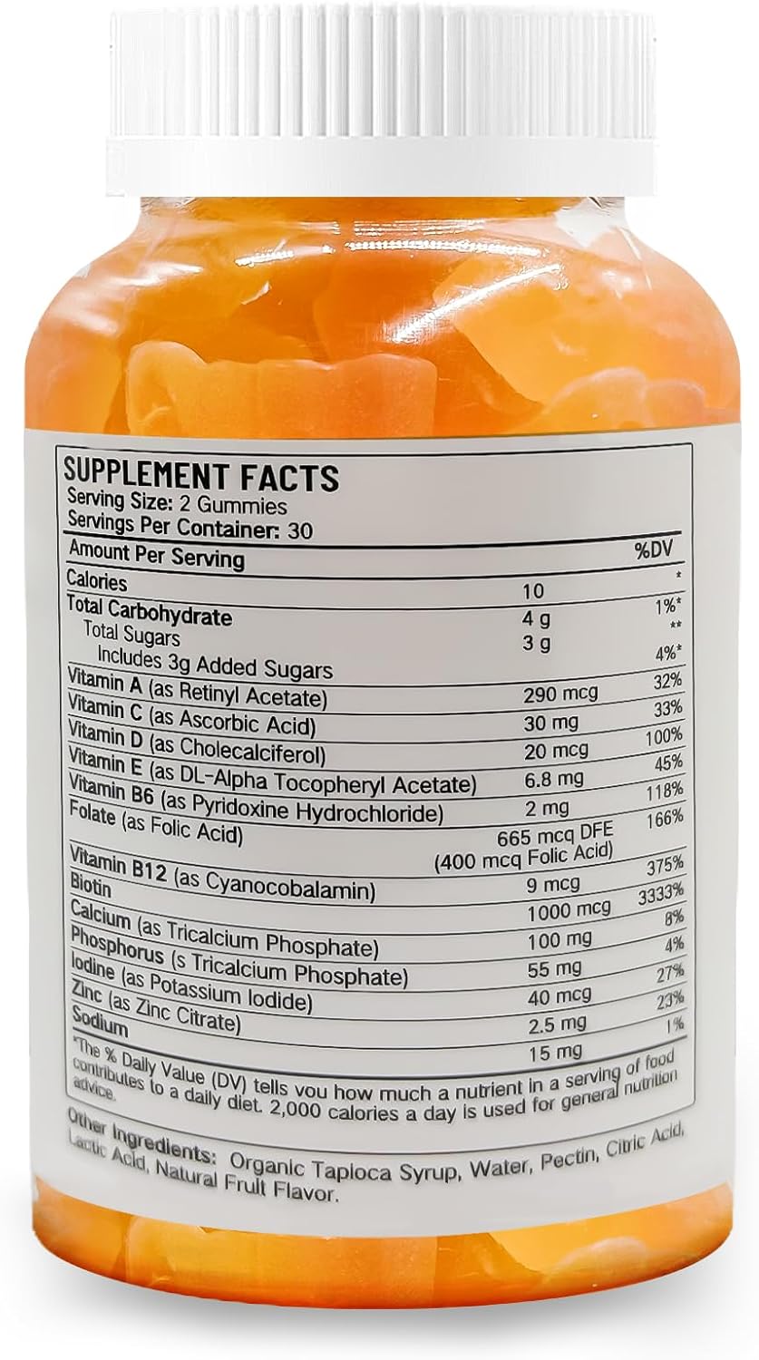 Gummy Vitamins - Multivitamins for Women, Mens Multivitamin Gummies, Chewable Bear Vitamin for Adults, Women's & Men's Multi Supplements-1