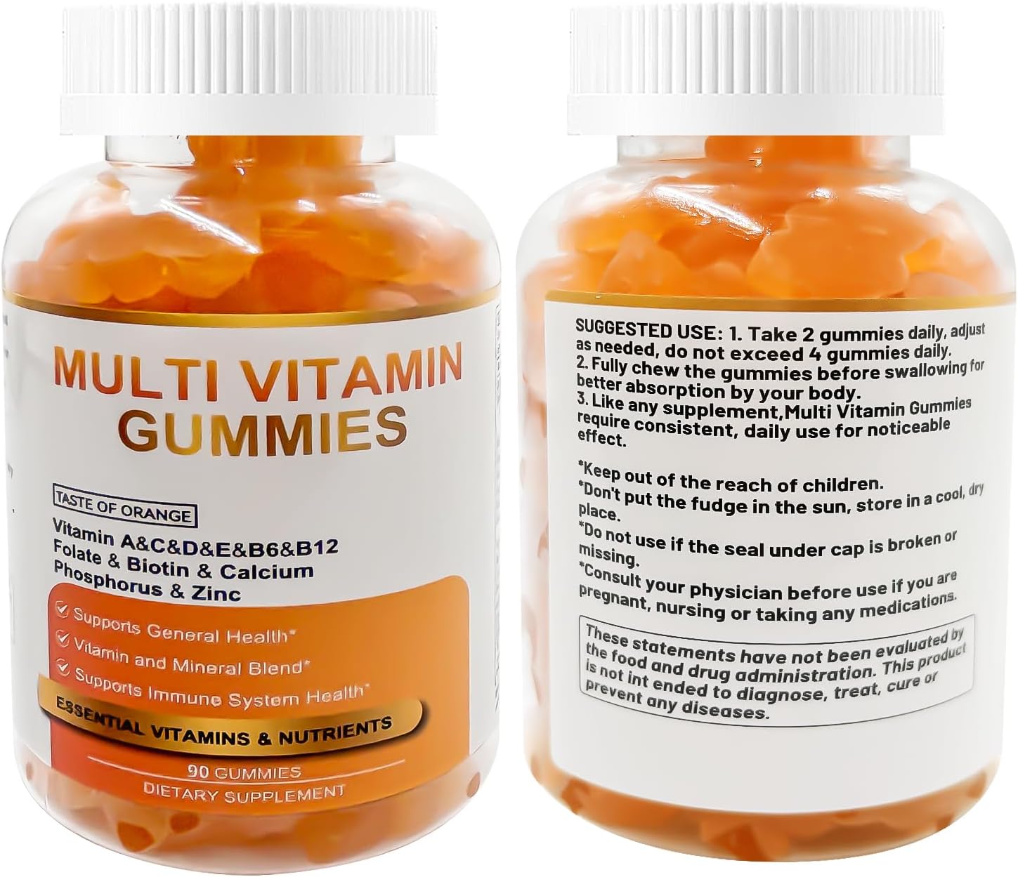 Gummy Vitamins - Multivitamins for Women, Mens Multivitamin Gummies, Chewable Bear Vitamin for Adults, Women's & Men's Multi Supplements-3