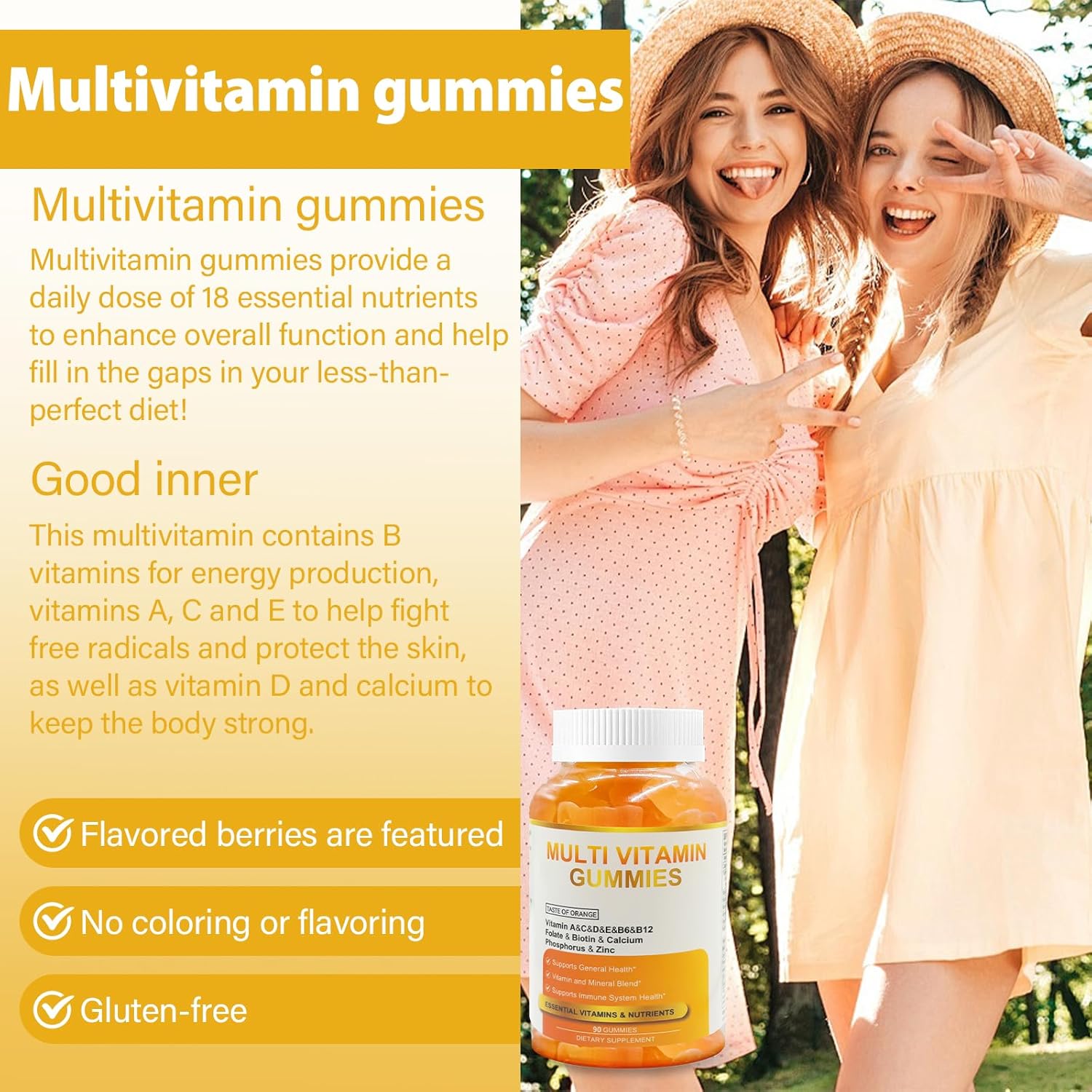 Gummy Vitamins - Multivitamins for Women, Mens Multivitamin Gummies, Chewable Bear Vitamin for Adults, Women's & Men's Multi Supplements-7